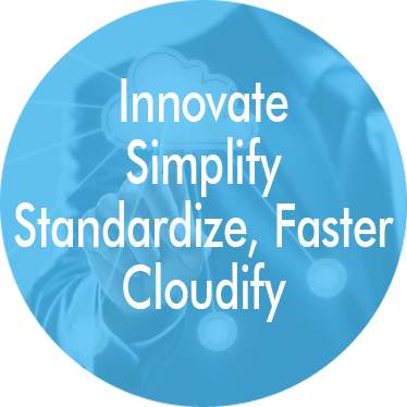 simplify, centralize, standarize, faster, cloudify